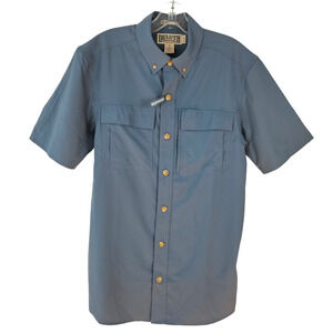 Men's blue short sleeve Shirt Duluth Trading Co Untucked Action Standard fit Sm